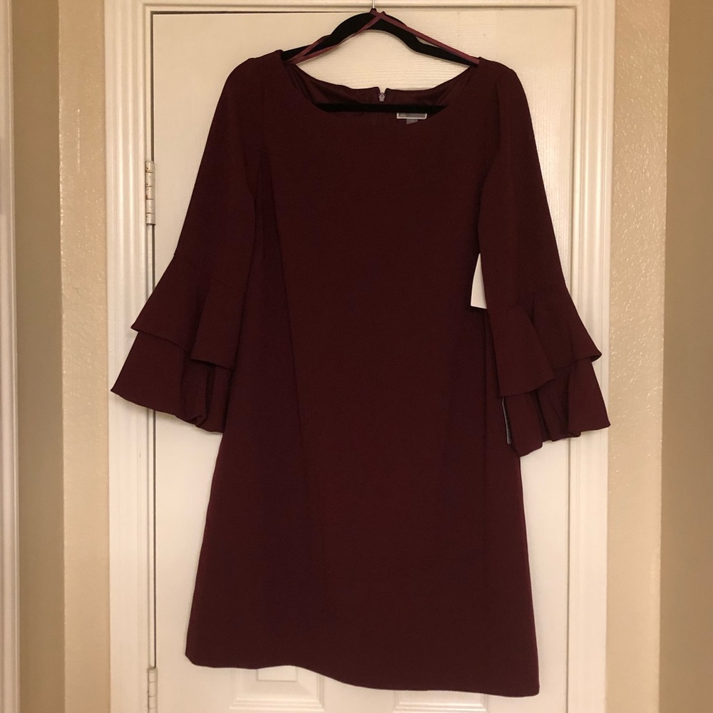 Burgundy Curvy Dress